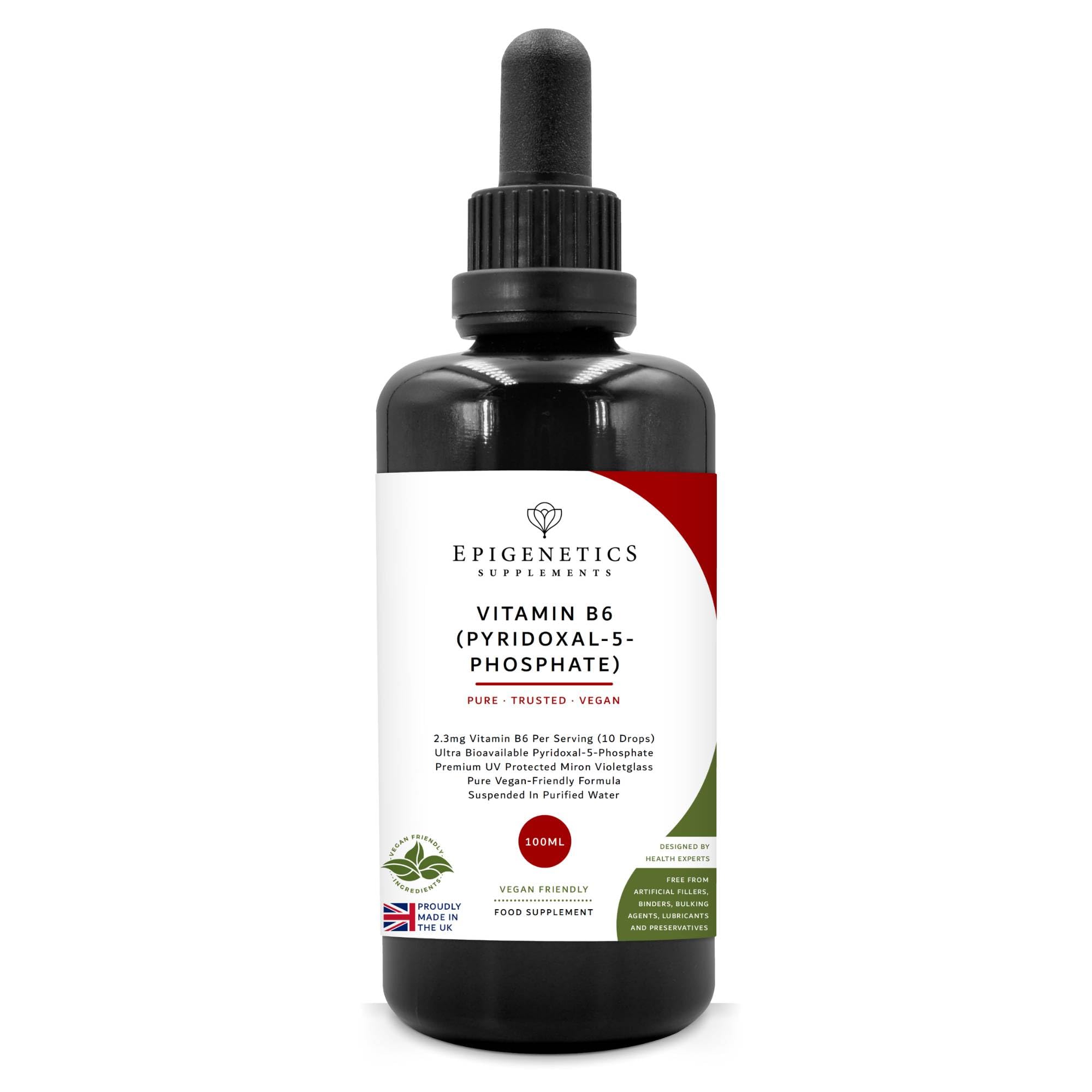 Vitamin B6 Vitamins | P5P Supplement 100ml Liquid Drops | 4 Months